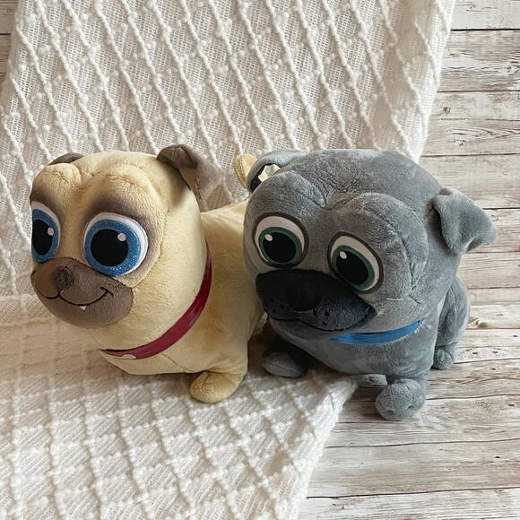 Disney Puppy Dog Pals Plush Set of Two Bingo Rolly Medium - Picture 1 of 12